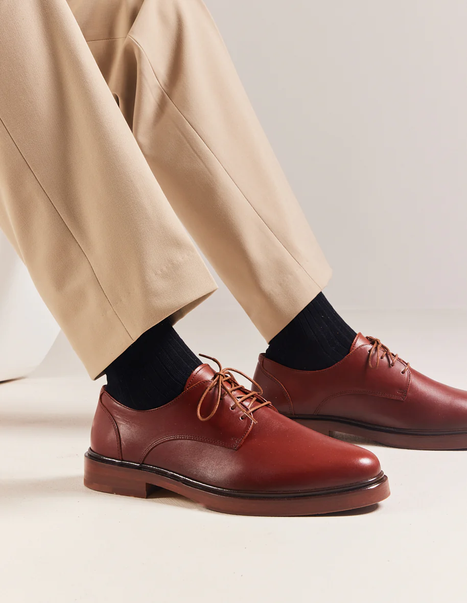 Derbies Edgar - Cuir cognac