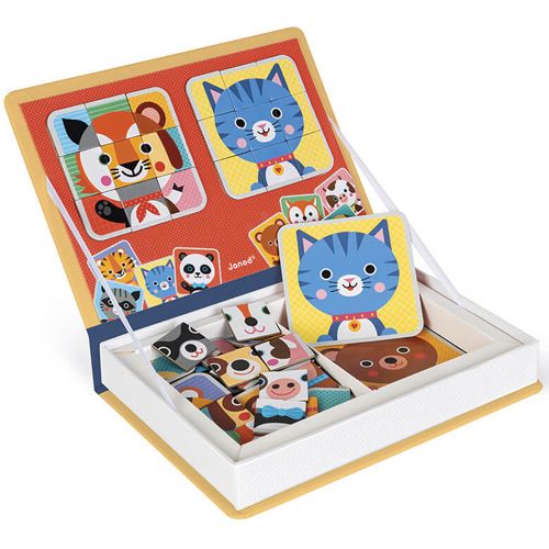 Janod magneetboek mix&match dieren - 72st