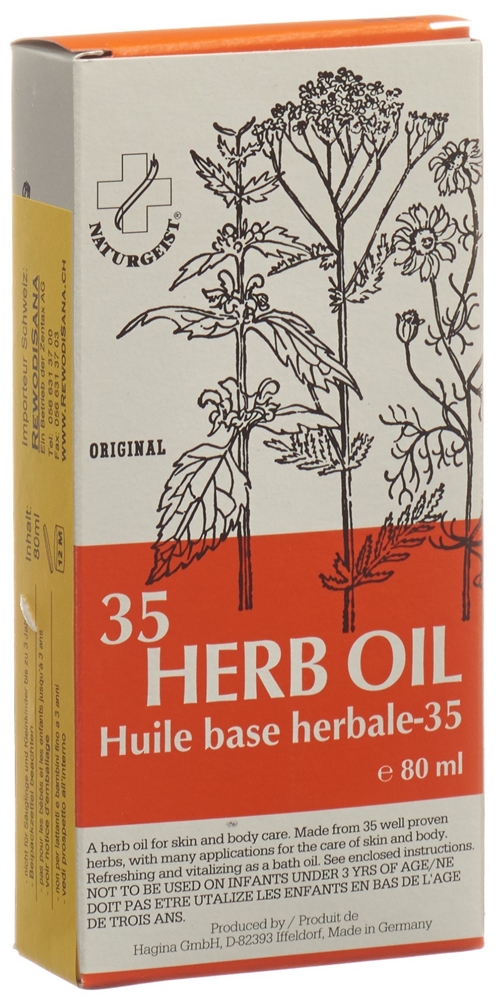 NATURGEIST Original 35 Kräuter Öl Glasfl 80 ml