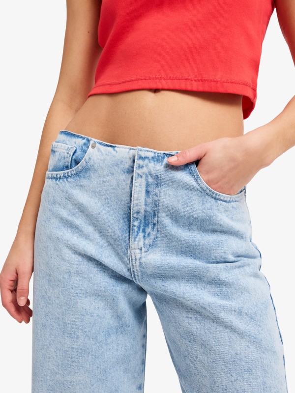 Coco Low Sunbleached Jeans à coupe ample Bleu Femme