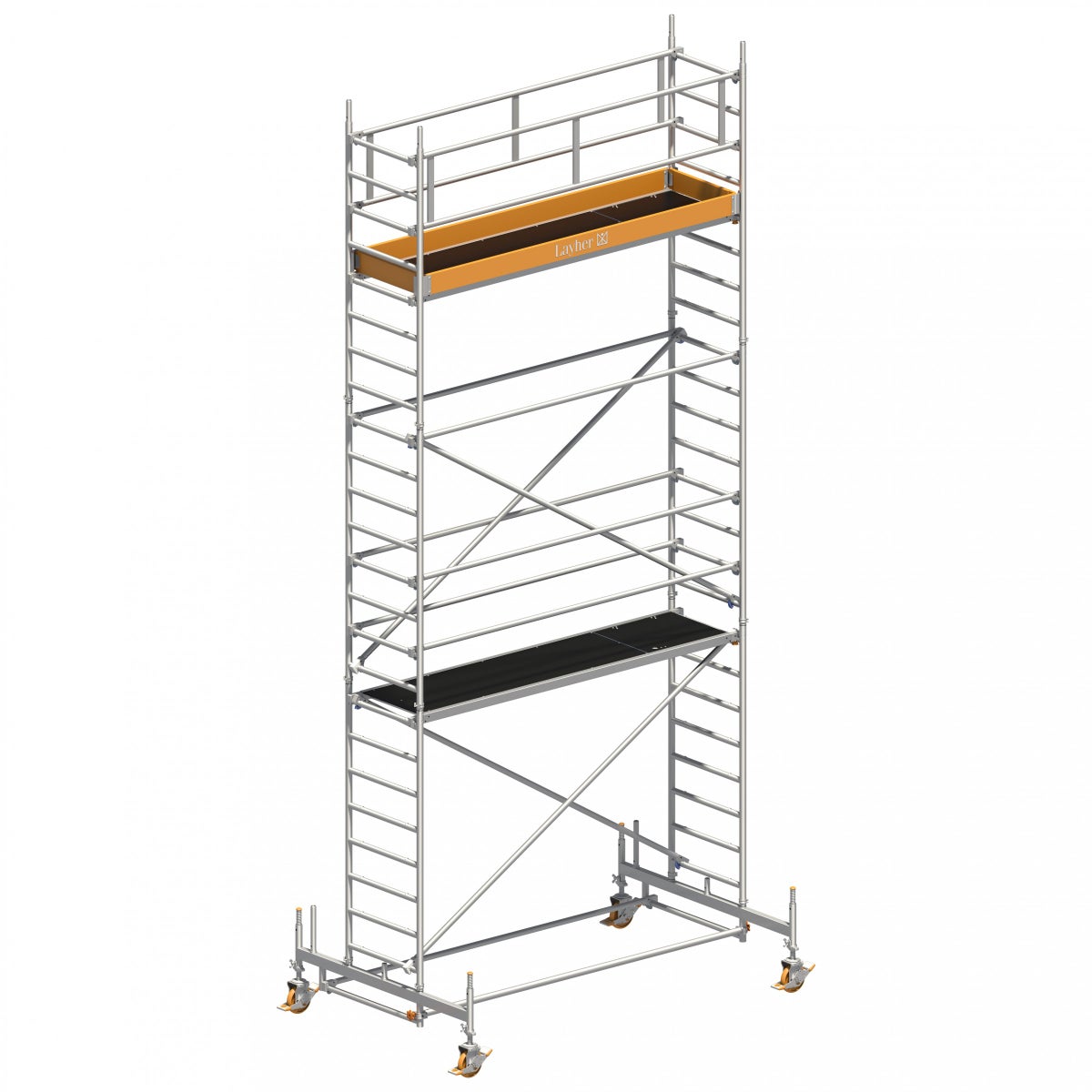 Layher rolsteiger Uni Standaard 7,35m AH (DIN EN 1004:2004)