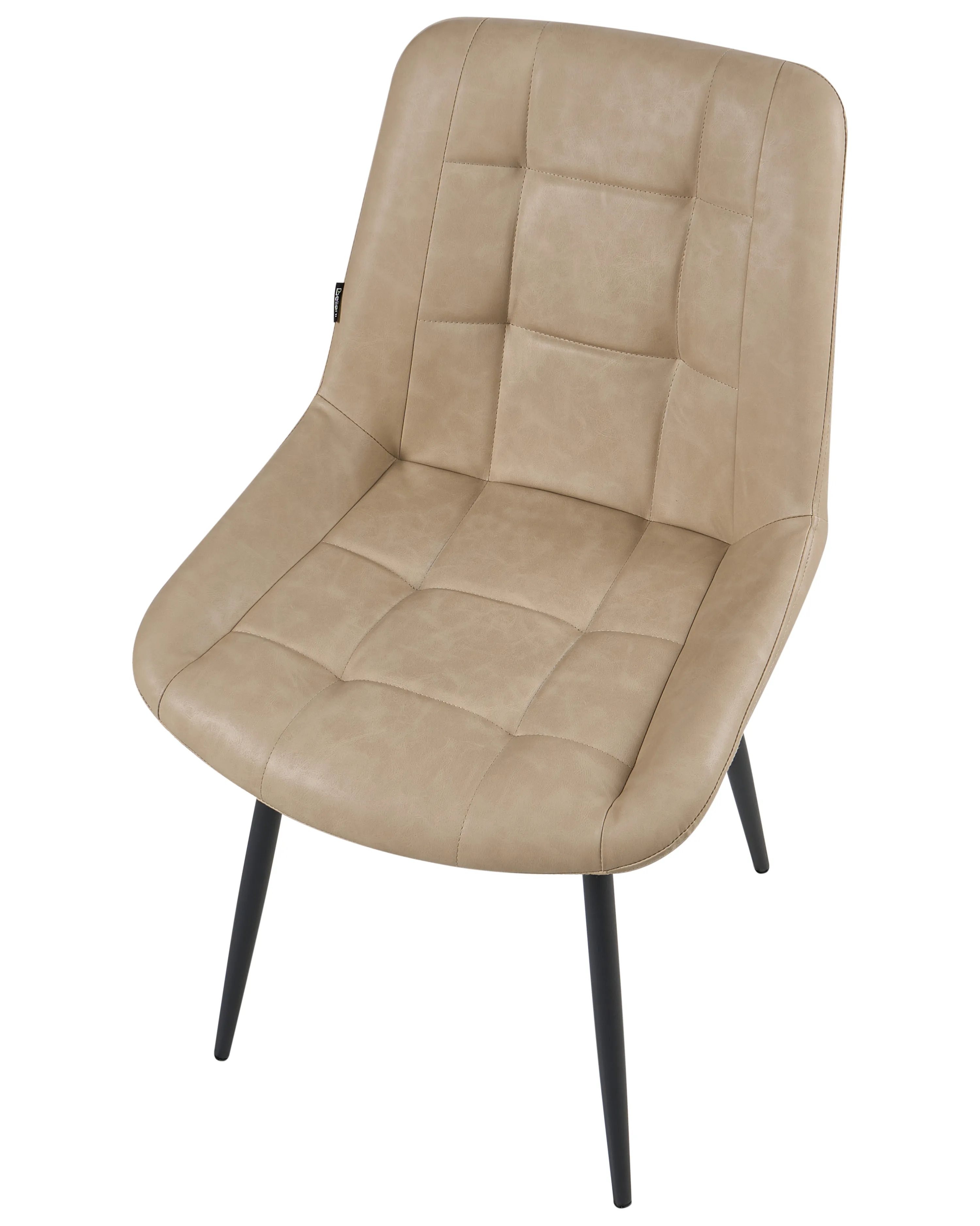 Set van 2 eetkamerstoelen MELROSE Kunstleer Beige