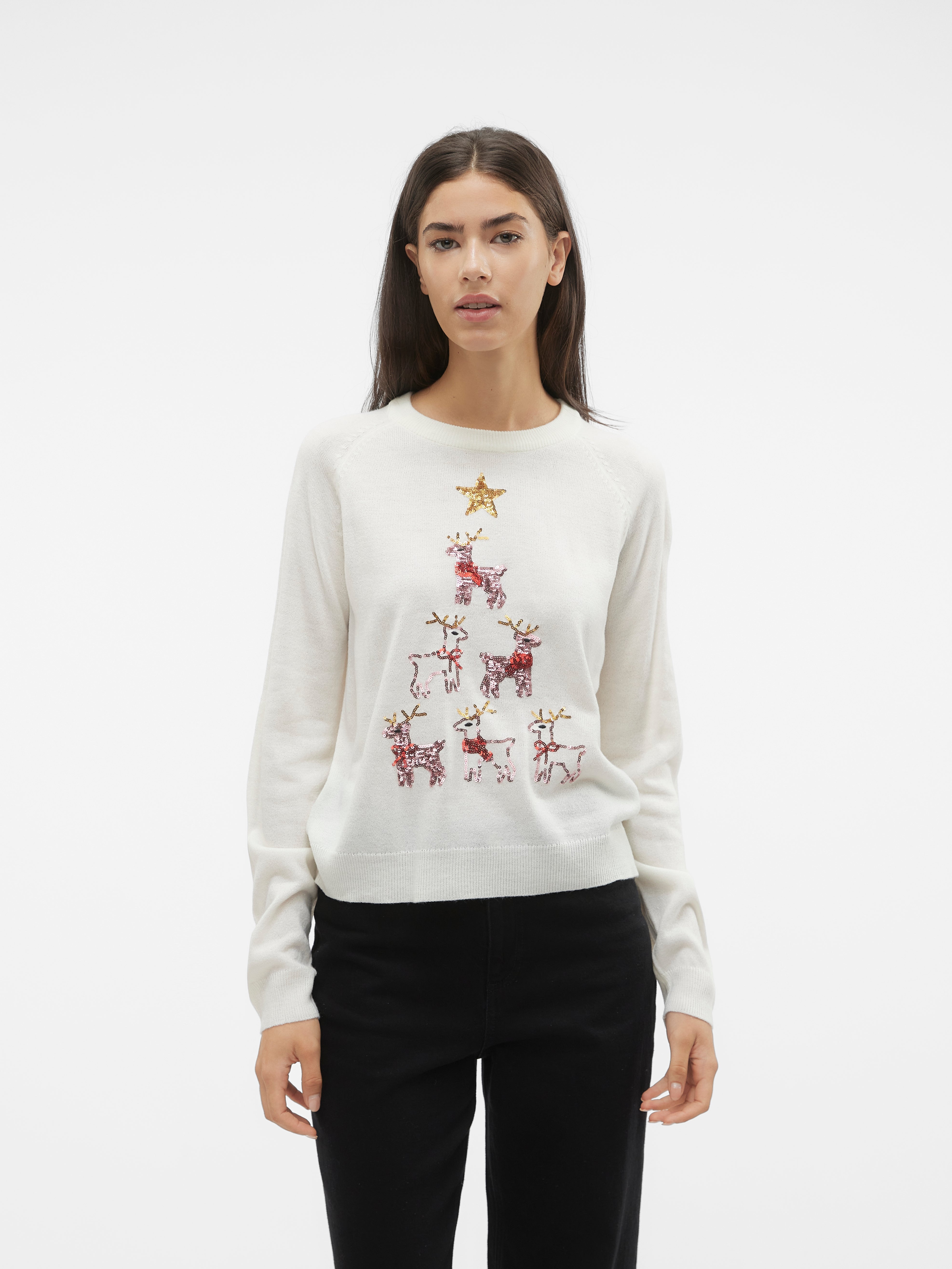 VMORNAMENTS/PYRAMIDE Gebreide pullover