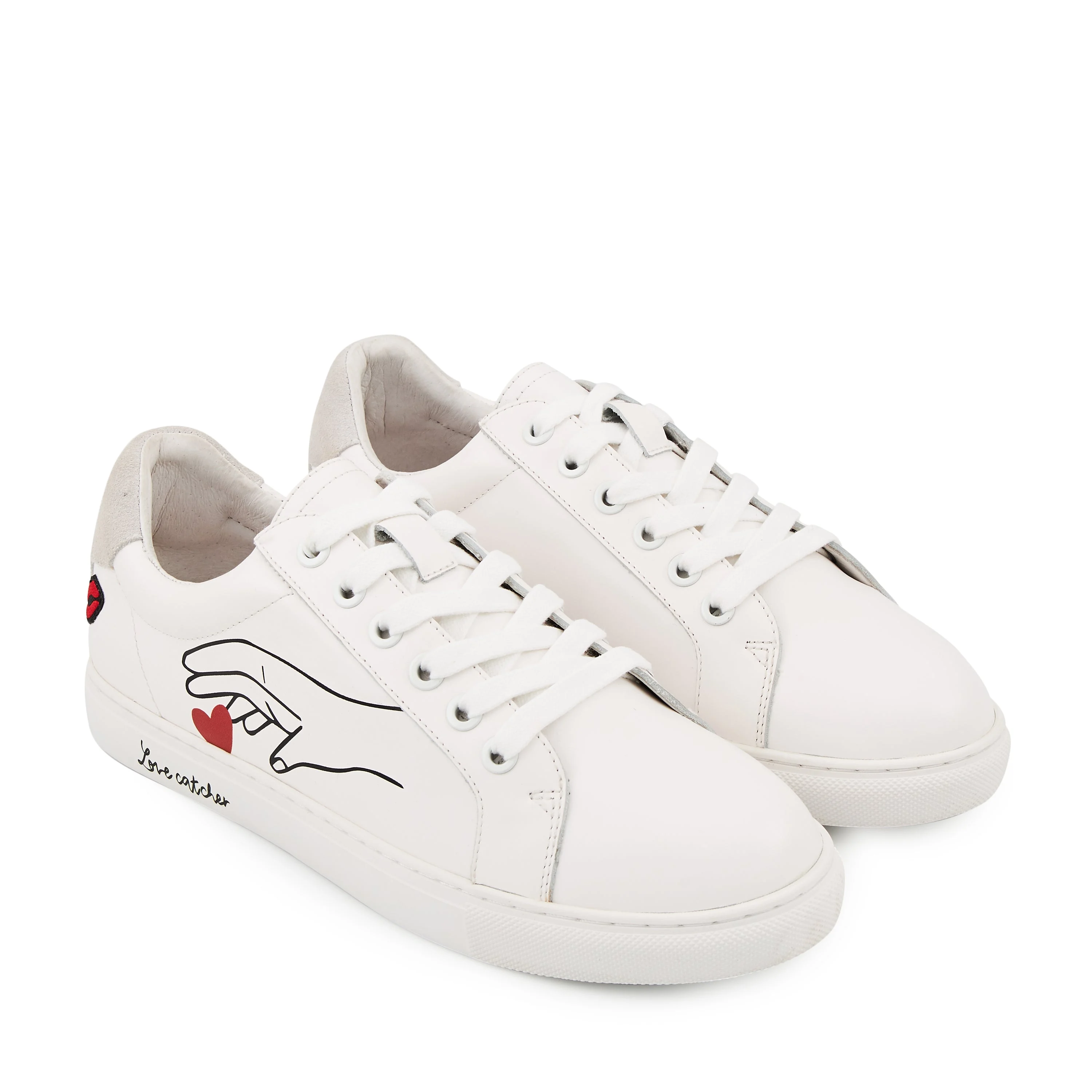 SIMONE ARTDESMAUX LOVE CATCHER - Sneakers en cuir | Blanc