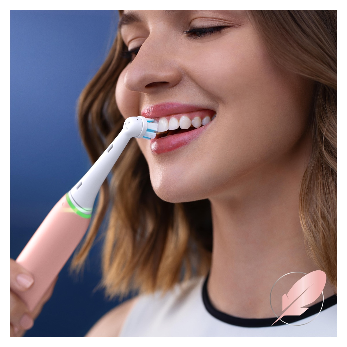 Oral-B iO Sanfte Reinigung Aufsteckbürsten für elektrische Zahnbürste, 6 Stück