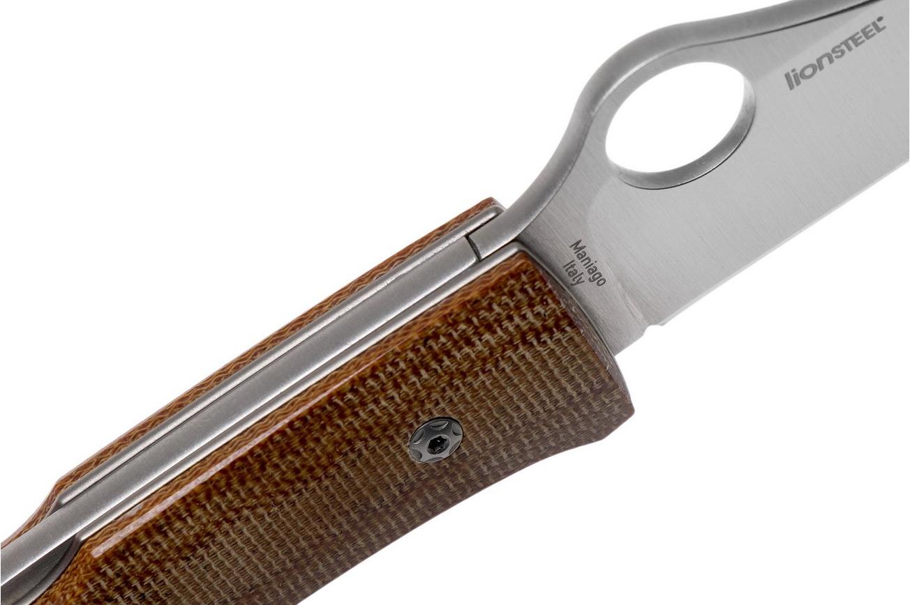 Spyderco SpyOpera C255CMP Brown Canvas Micarta zakmes