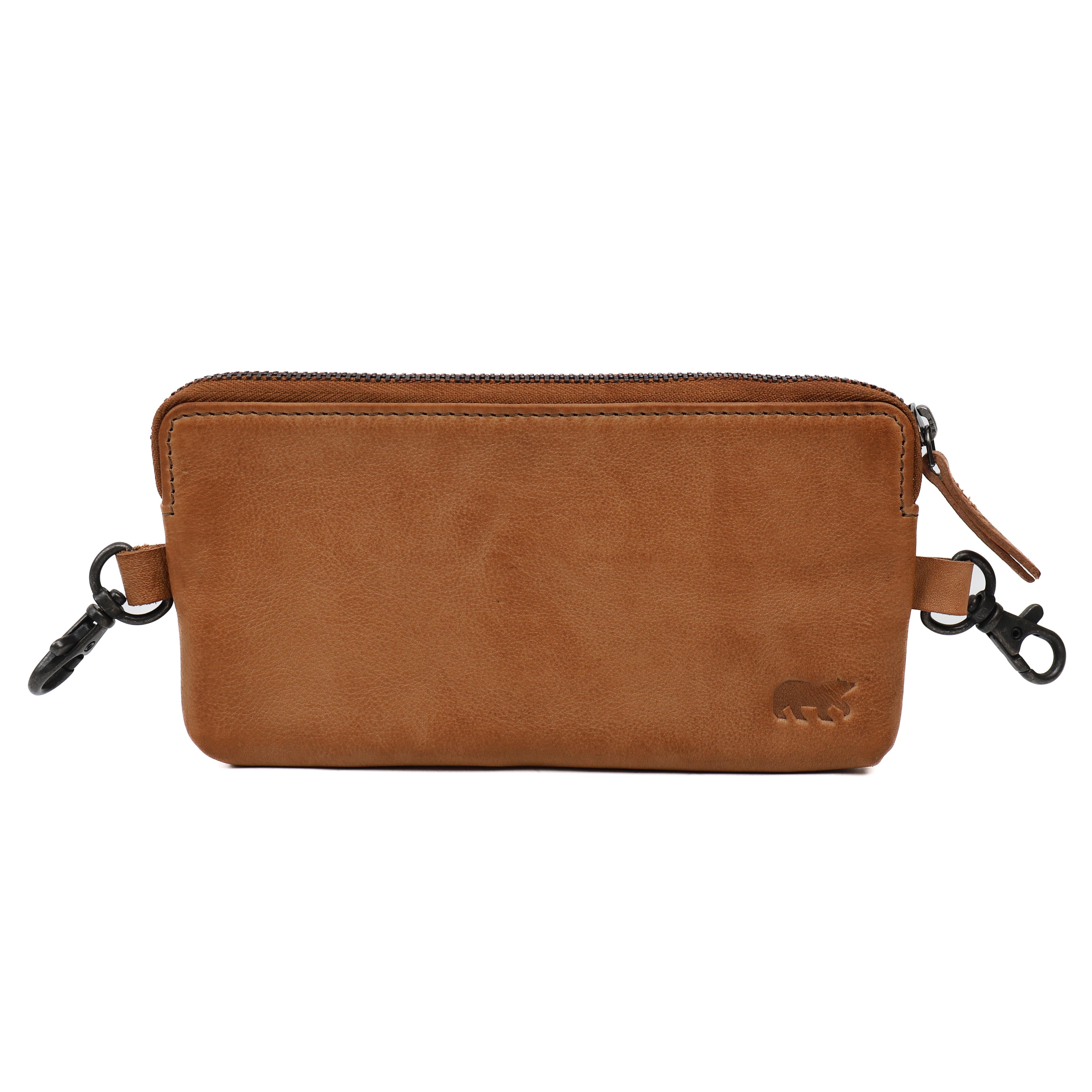 Riemtasje/etui 'Pierre' taupe Taupe
