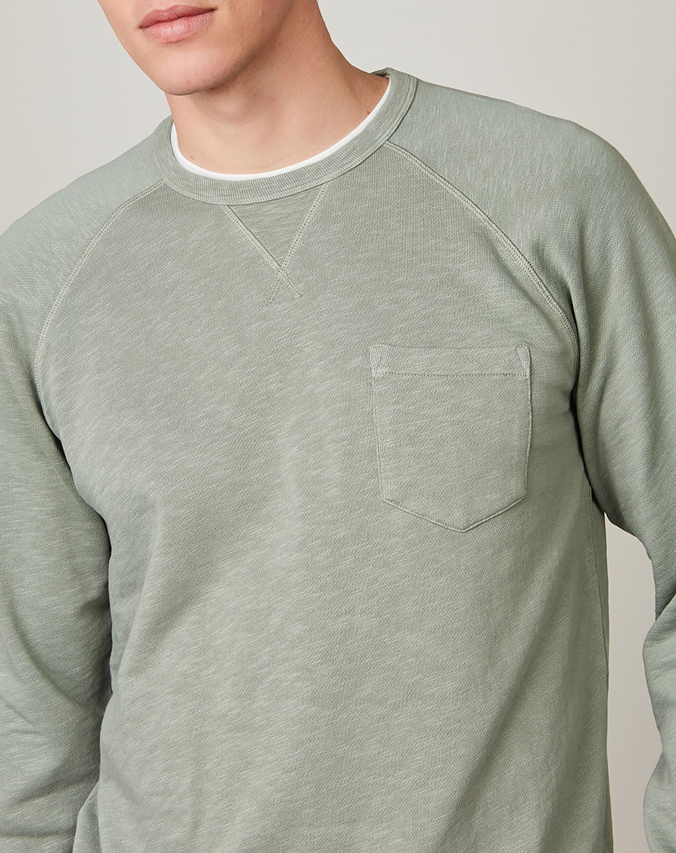 Hartford Sweat Light Pocket vert de gris