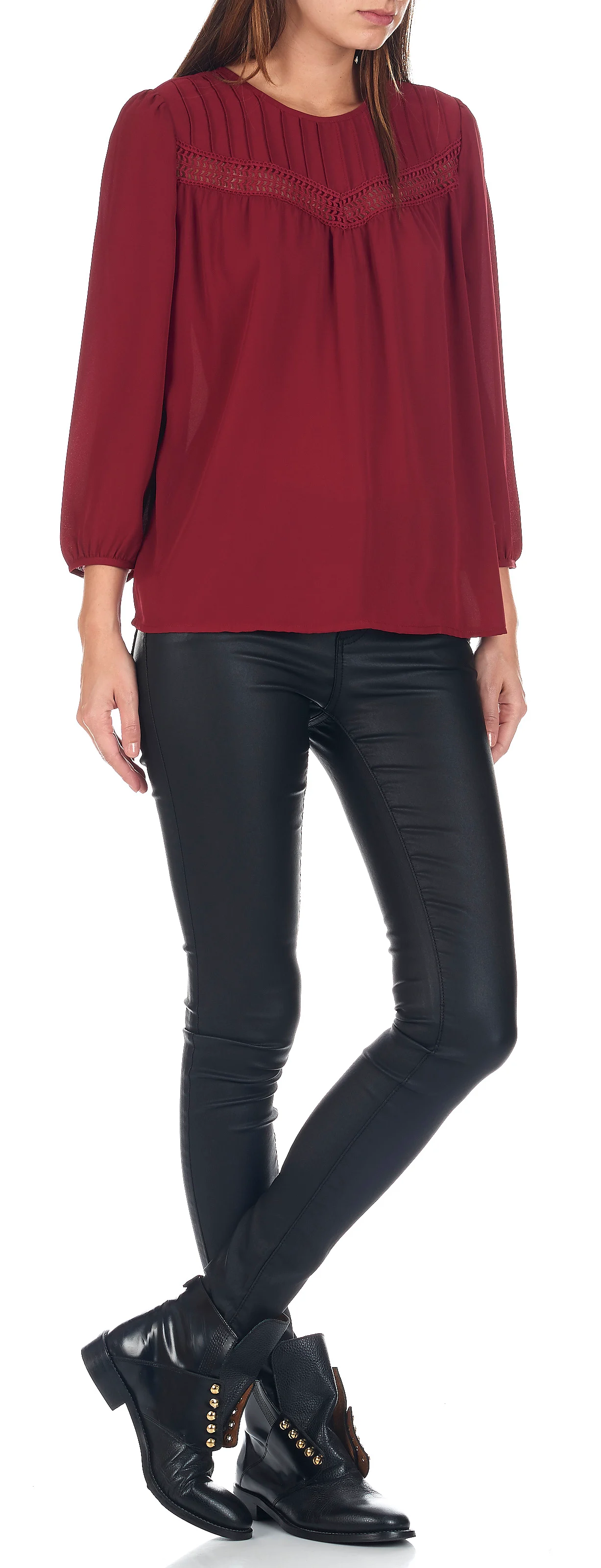 Jean skinny enduit | Noir