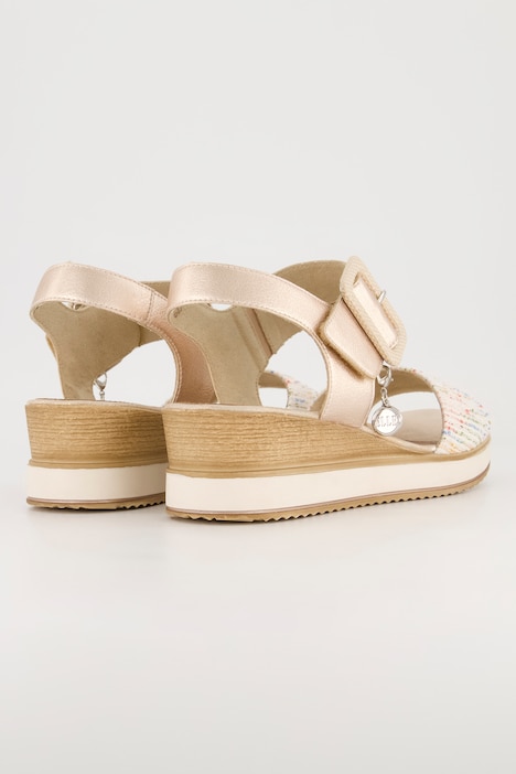 Leder-Sandalen, Remonte x Elle, Schnalle, Weite F 1/2