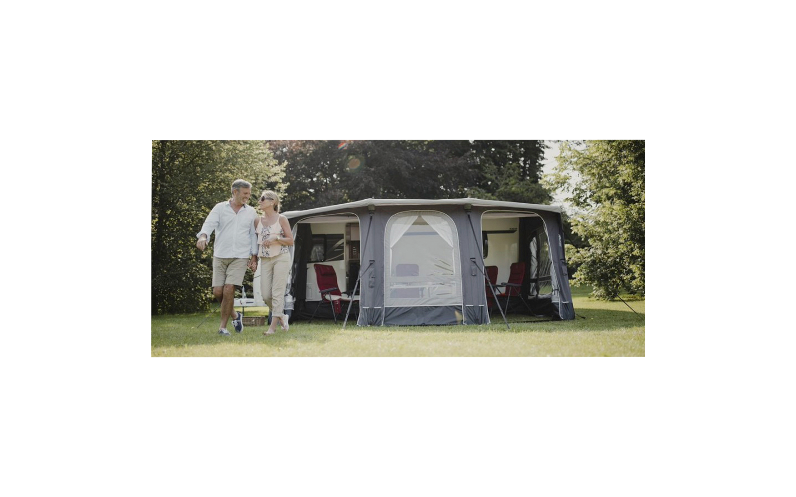 Vango Luftvorzelt für Wohnwagen mit aufblasbarem Gestänge Tuscany Air 500 Elements ProShield