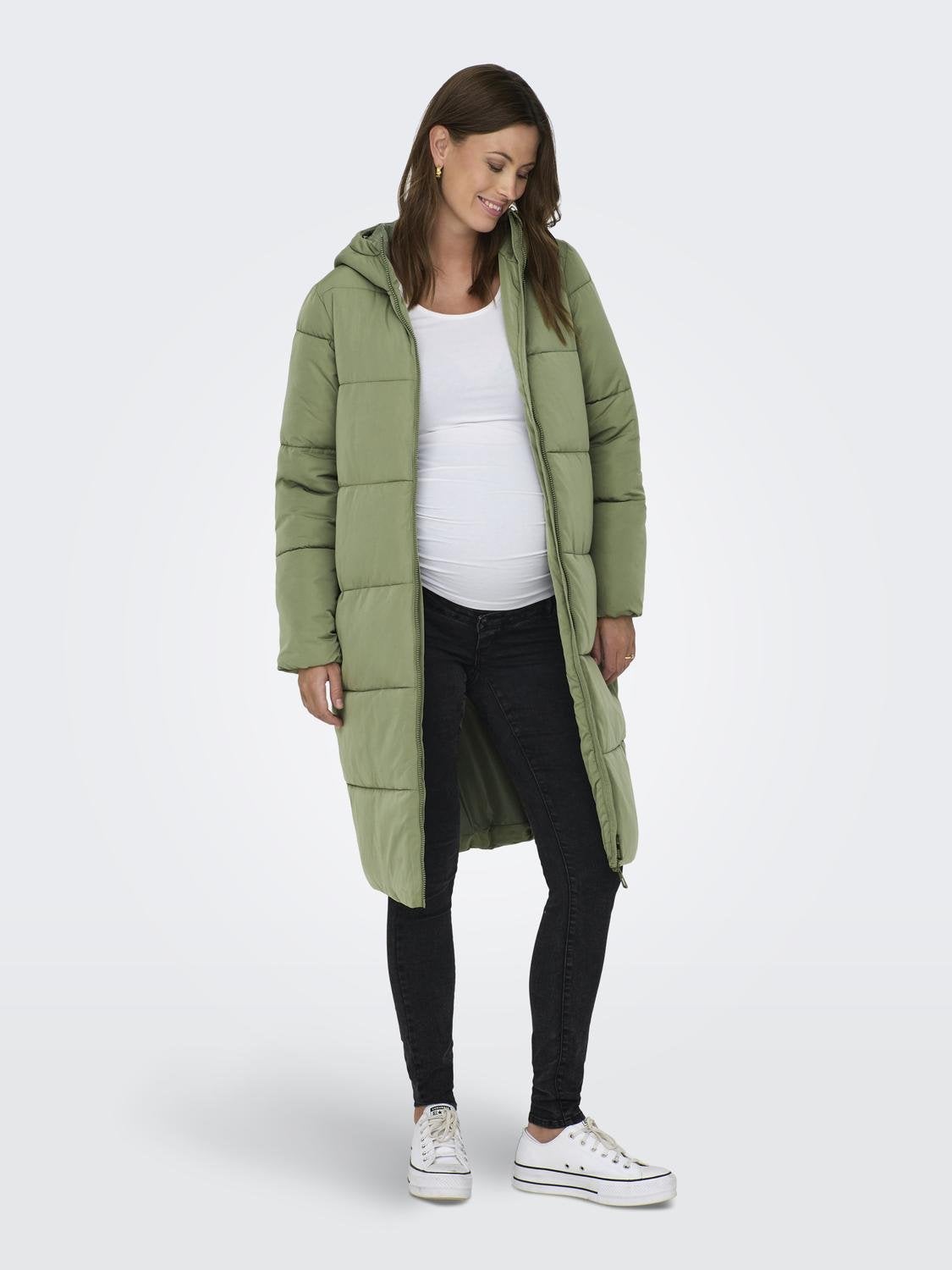 OLMABBIE Steppmantel Oil Green