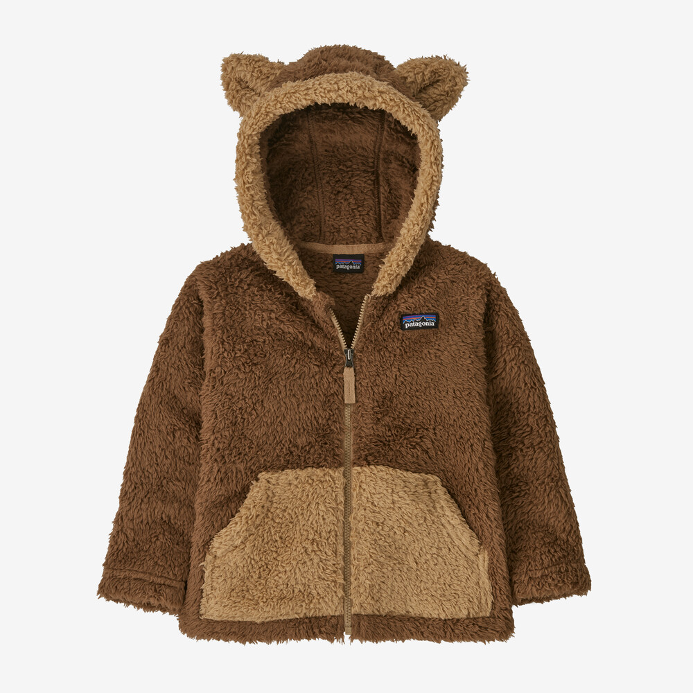 Baby-Fleece-Kapuzenpullover mit Fellmotiven