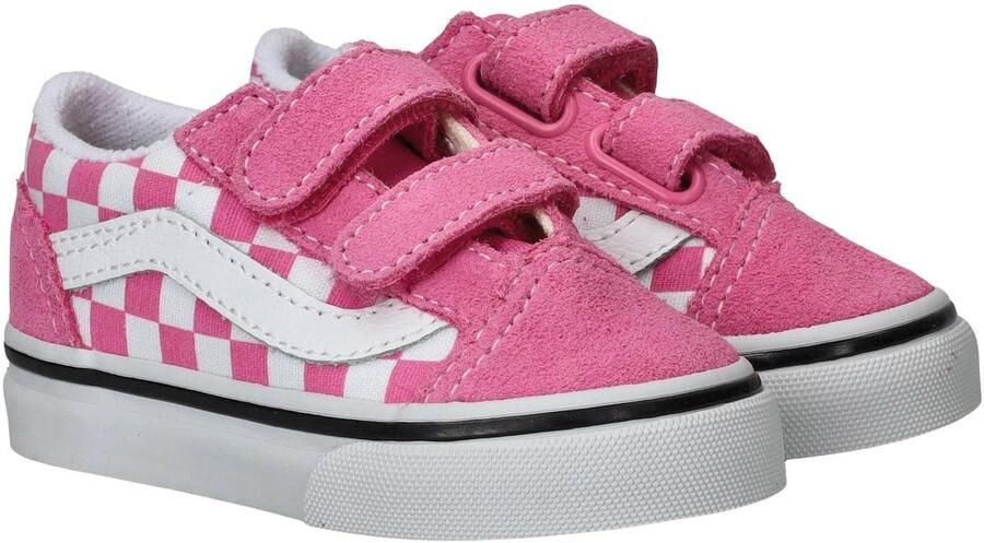 Vans Old Skool V Color Theory Checkerboard Sneakers Meisjes Roze