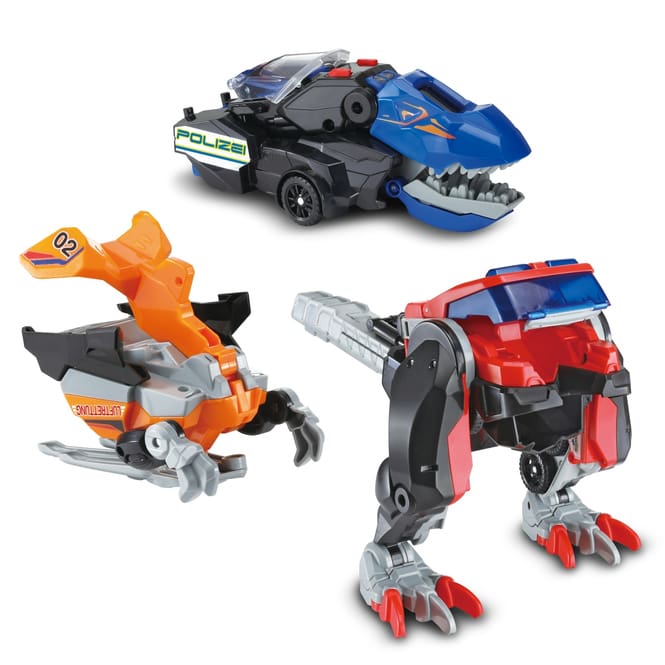 VTech - Switch & Go - 3in1 Super T-Rex Rettungsfahrzeuge
