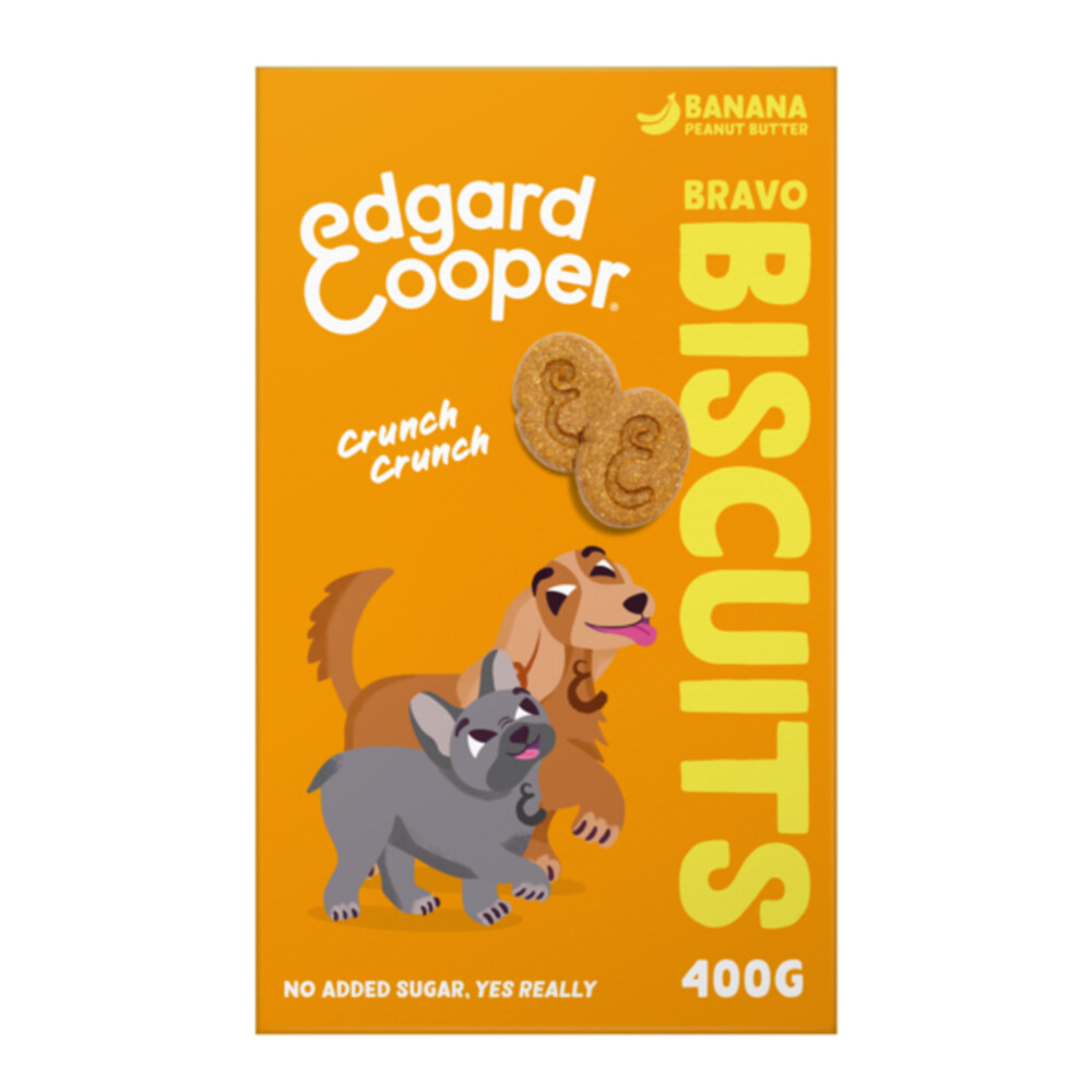 Edgard & Cooper Adult BiscuitBanaan & Pinda400 gr