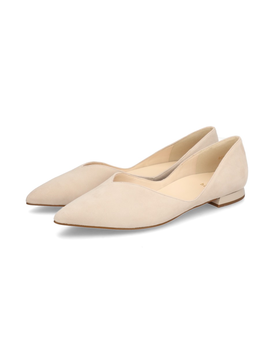 Veloursleder Ballerina