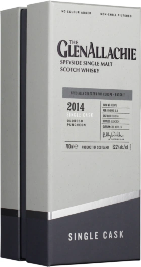 GLENALLACHIE 10 YEARS 2014 OLOROSO PUNCHEON 70CL