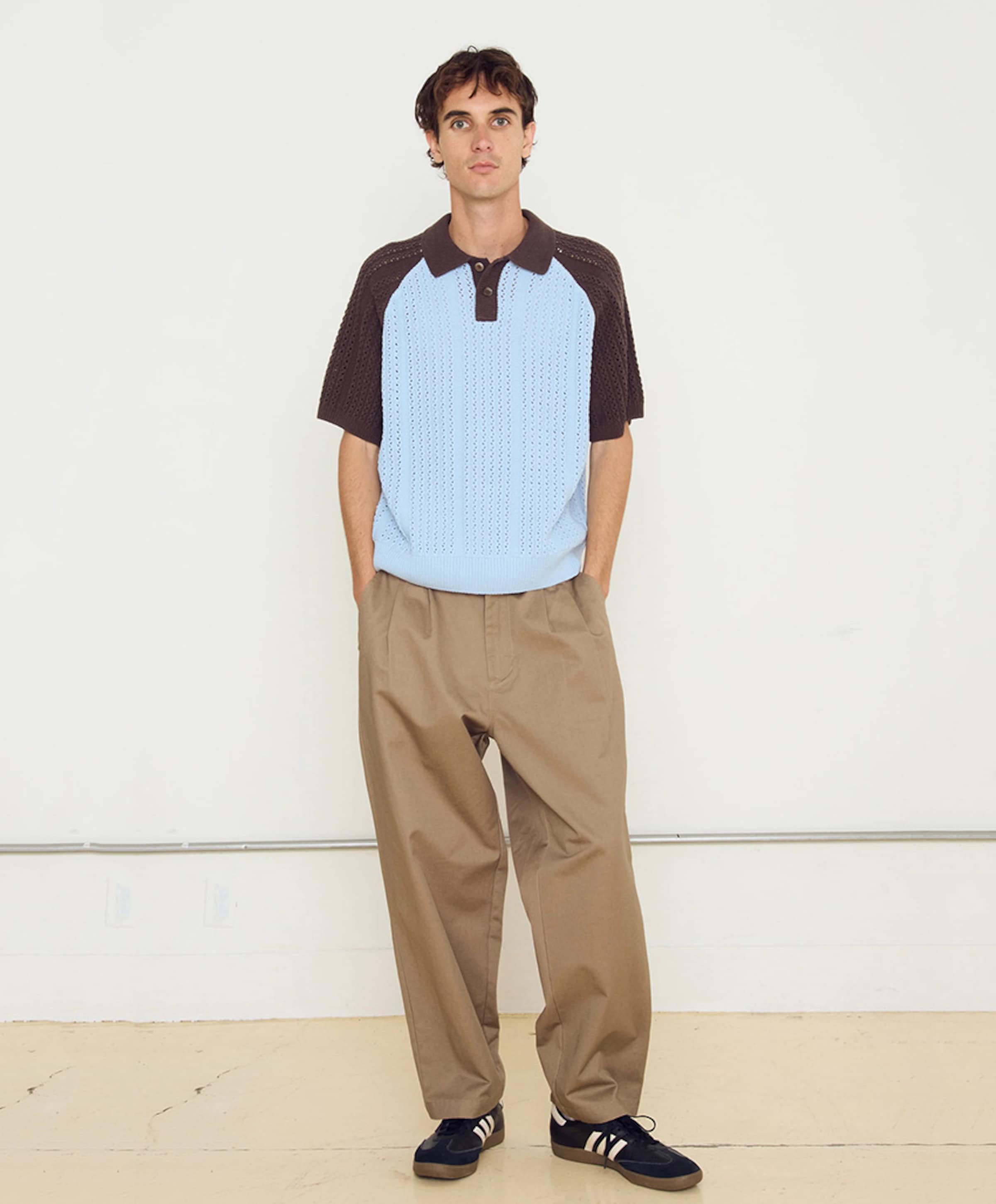 Obey Heren polo blauw