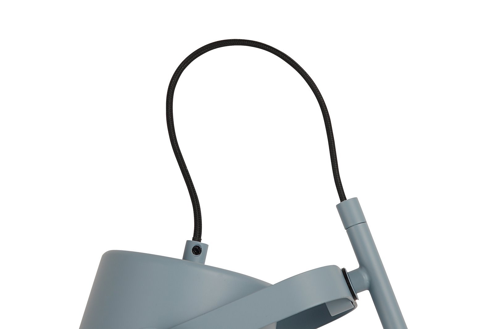 Barnsley bordlampe Blågrå farget med ledning og bryter E27 Max 28W