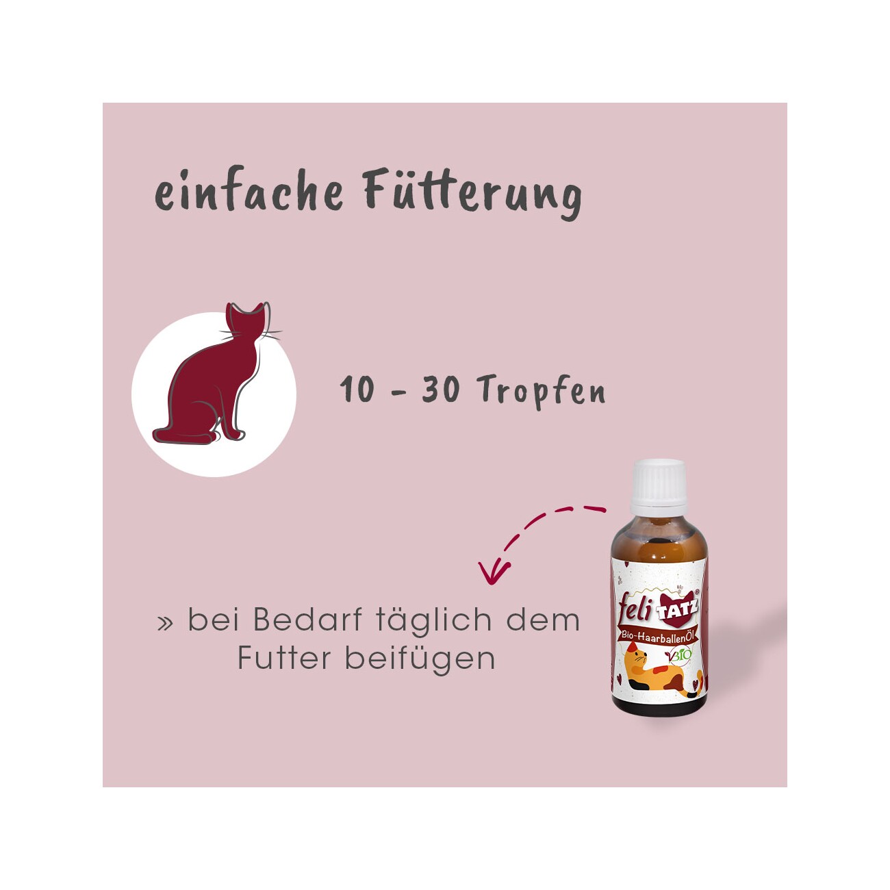 cdVet feliTATZ Bio-HaarballenÖl 50 ml