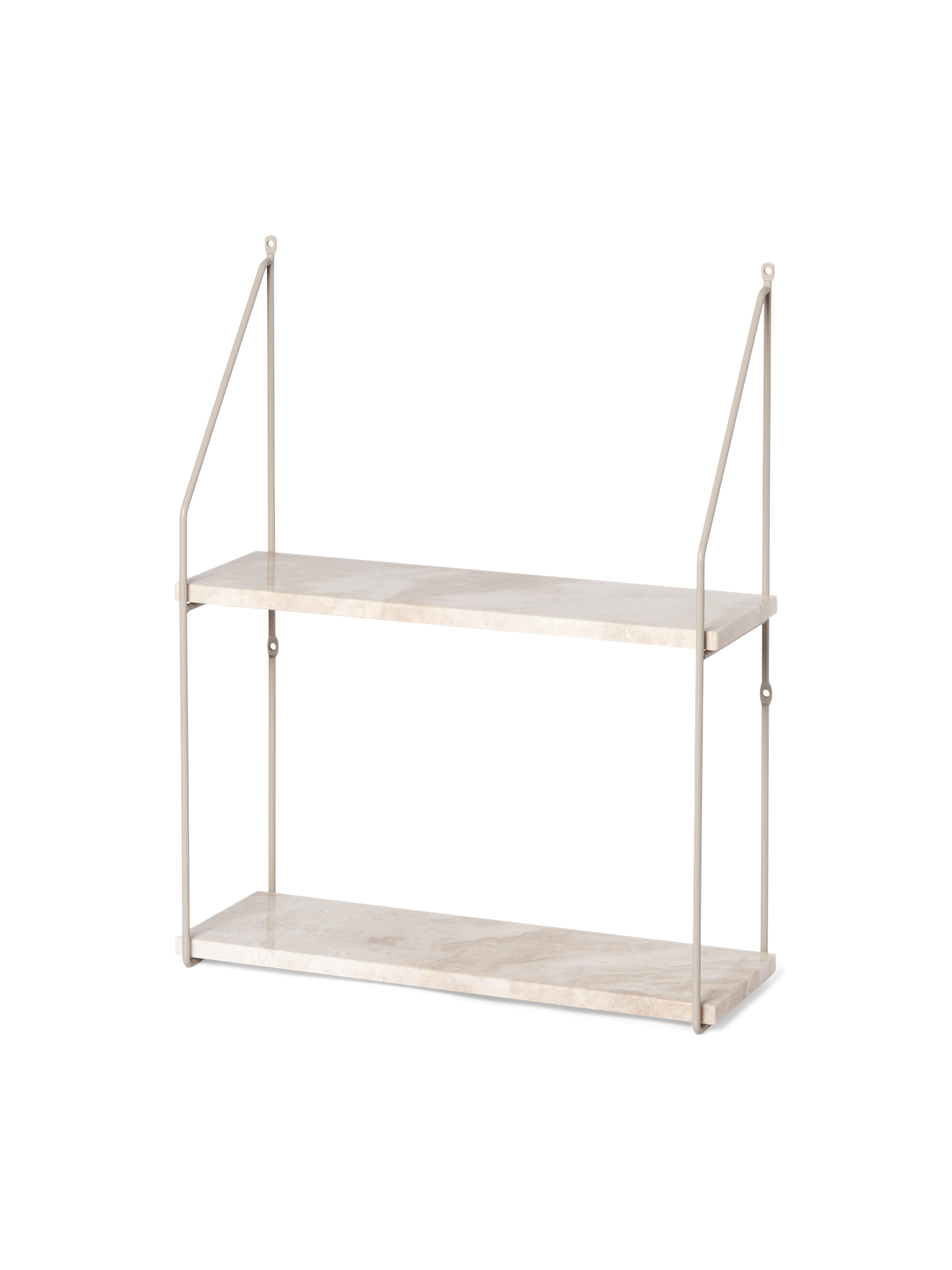 Væghylde | Marmor/jern. 45 x 16,5 x 56 cm. | Off White