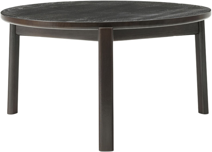 Audo Copenhagen Passage Lounge Table, Ø70, Dark Lac Sort