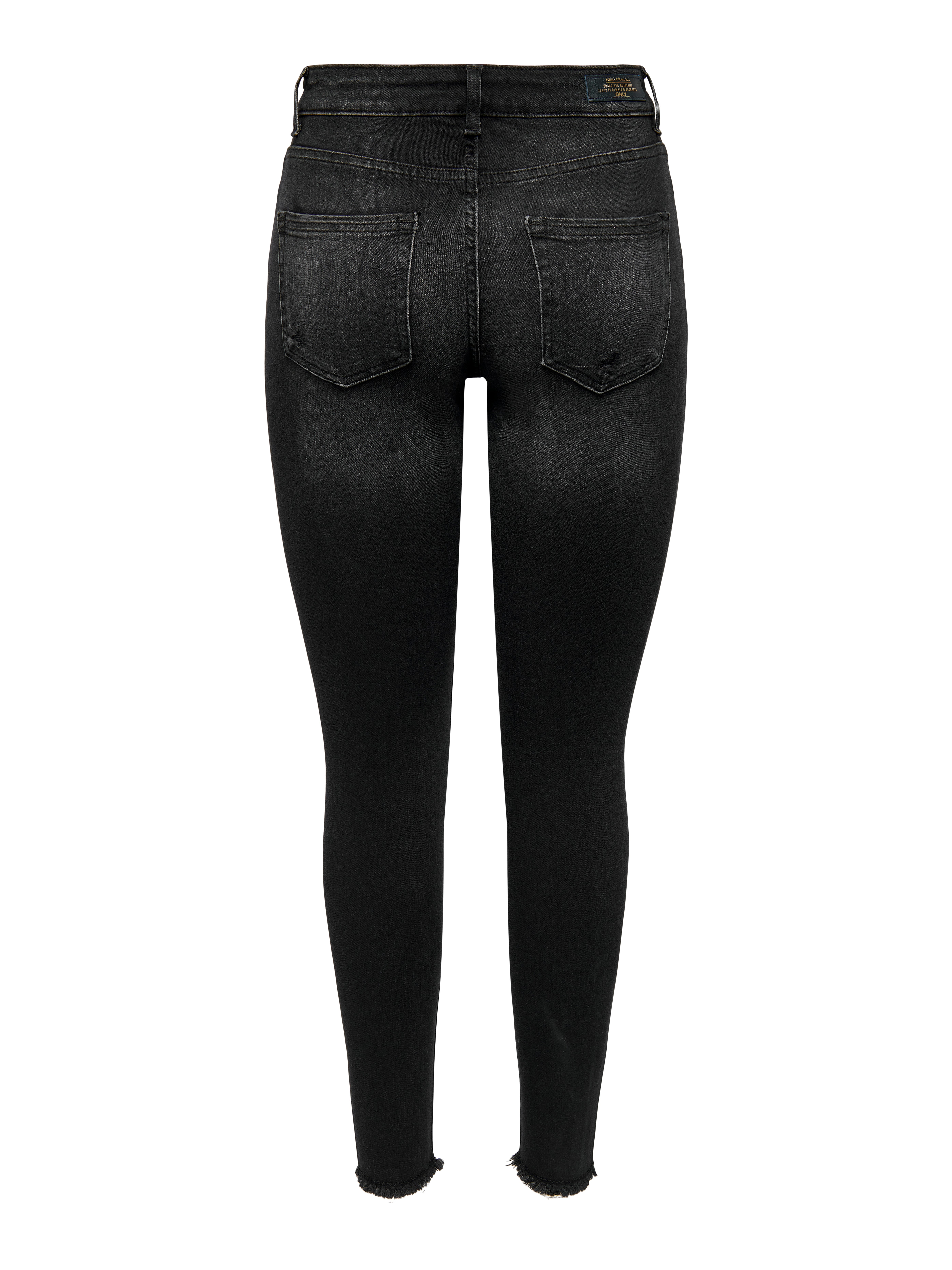 ONLBLUSH Mittlere Taille Skinny Fit Jeans Washed Black