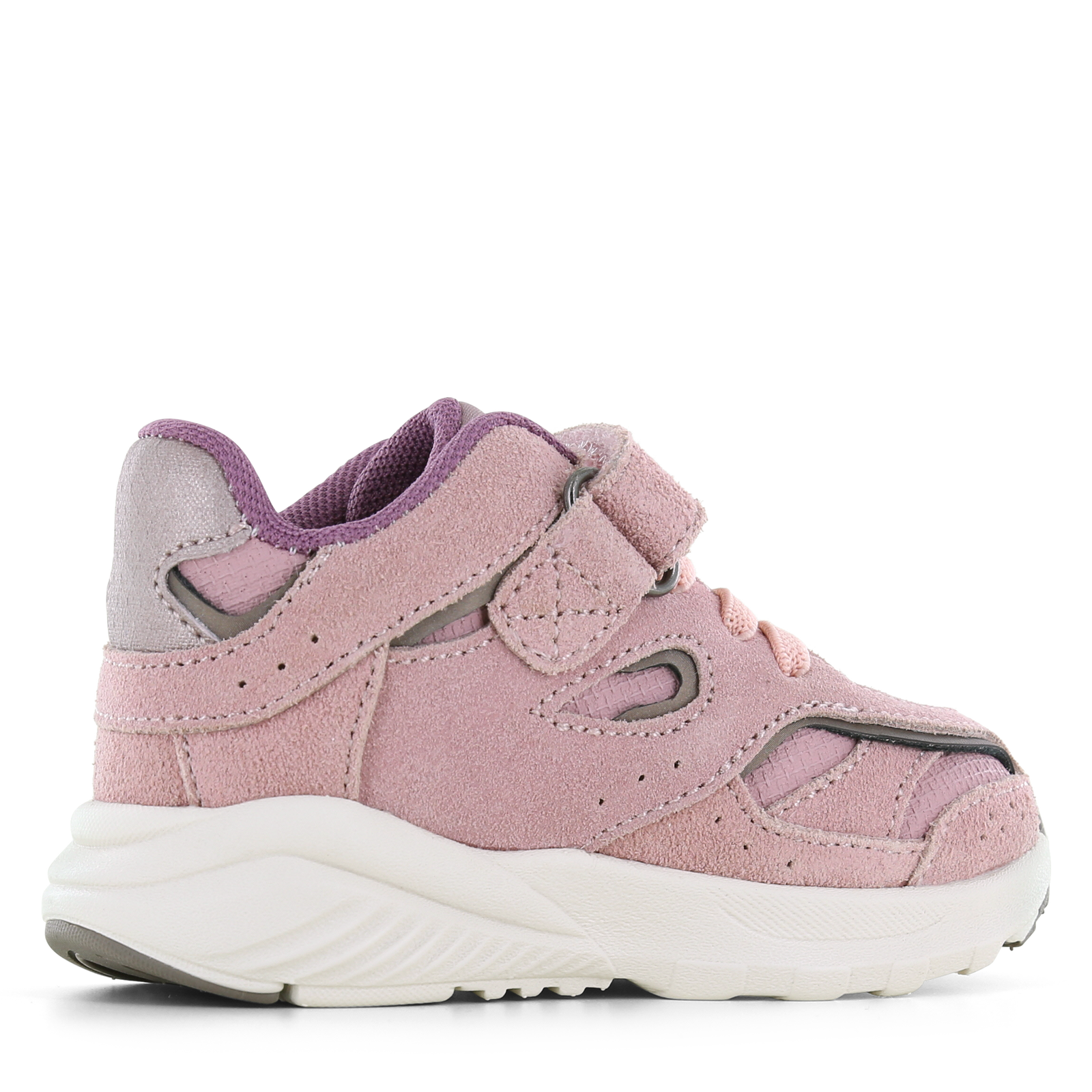 Shoesme sportief roze sneakertje Microleer, Suède | Sale