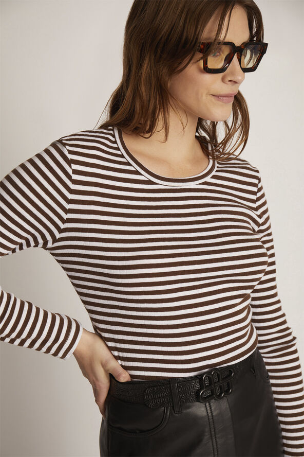 MUNTHE JOTE Organic Cotton T-Shirt Mocca