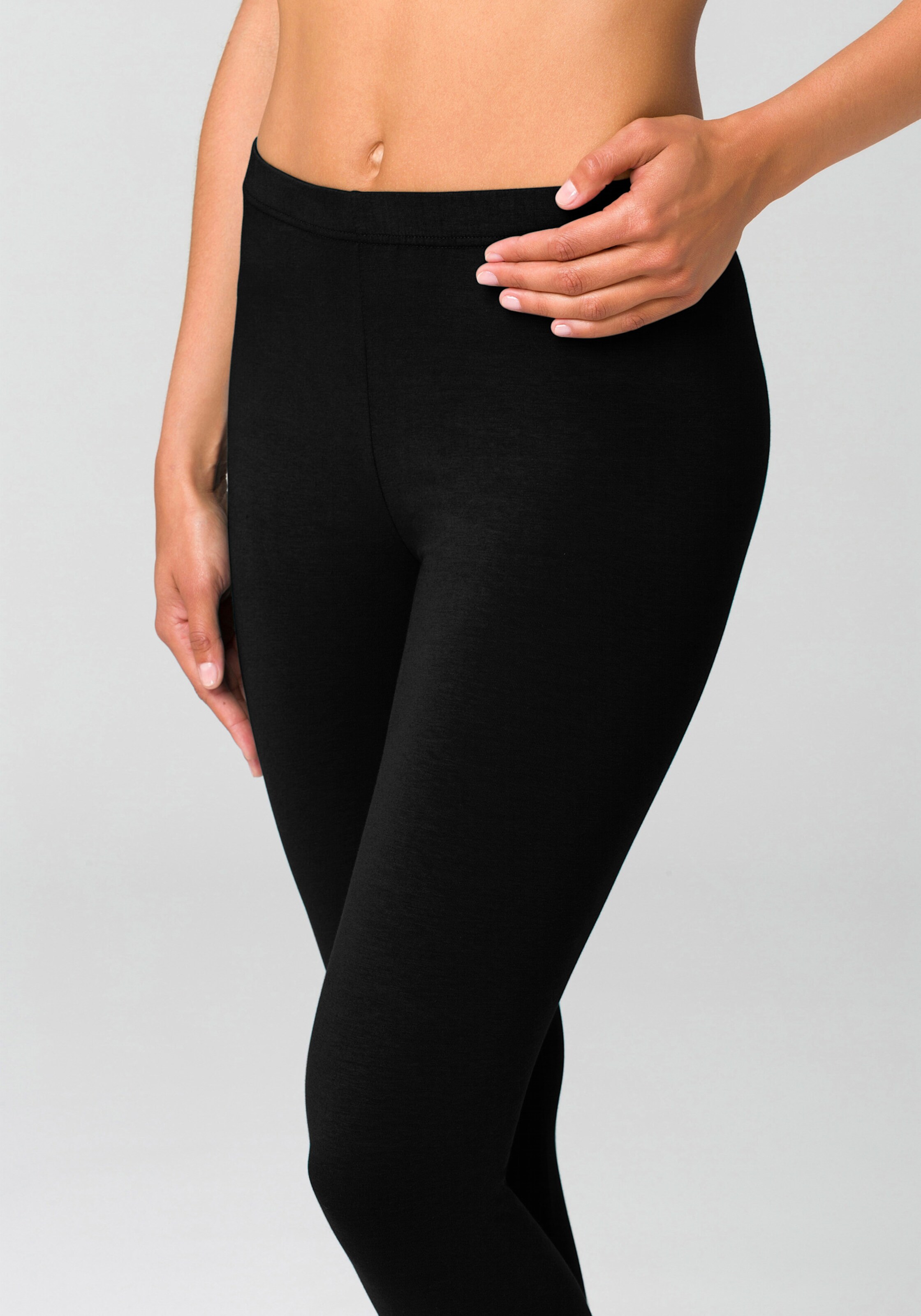 Leggings in weiß, schwarz