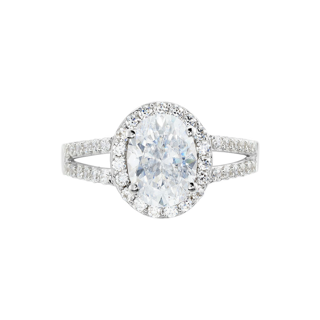 Bague Arjun Or Blanc Oxyde De Zirconium