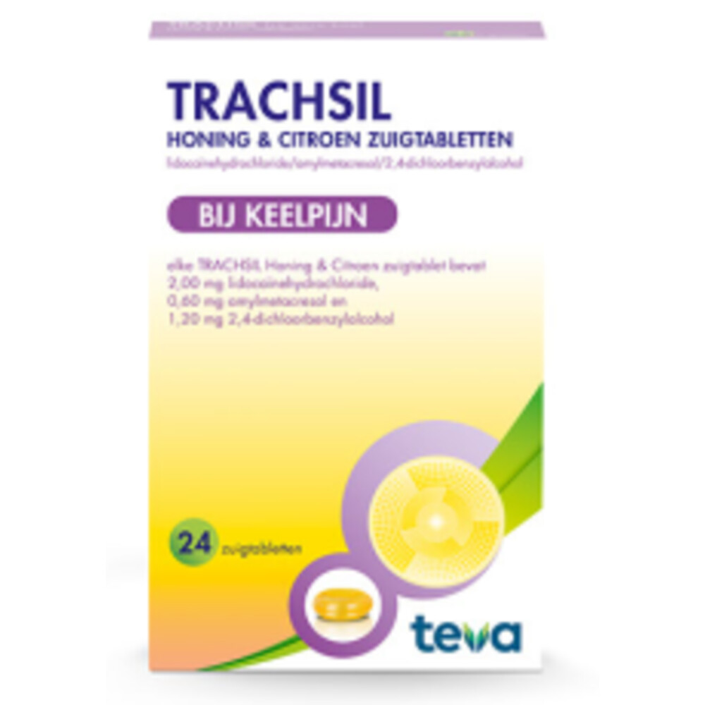 Teva Trachsil Honing & Citroen24 tabletten