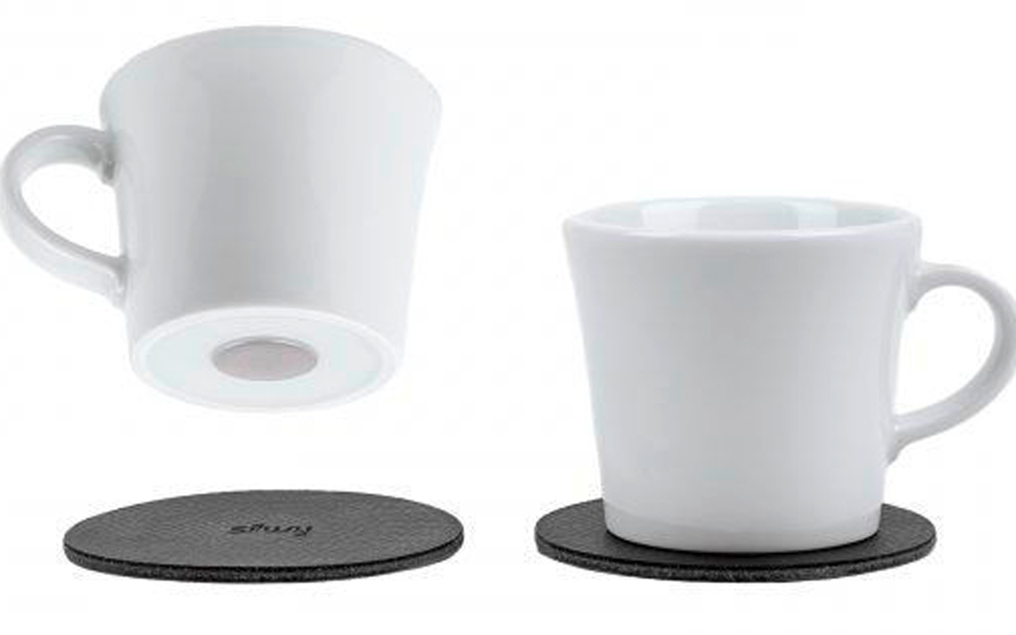 Porzellan Magnet-Espresso-Tassen - 2er Set