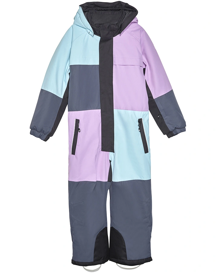 Schneeanzug COLORBLOCK in violet tulle