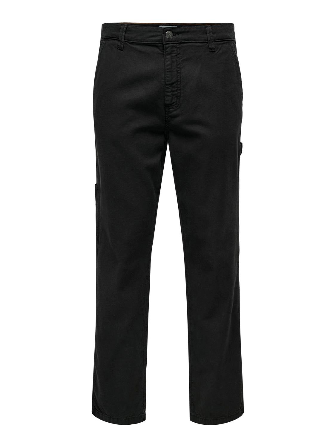 ONSEDGE Gerade geschnitten Hose Black