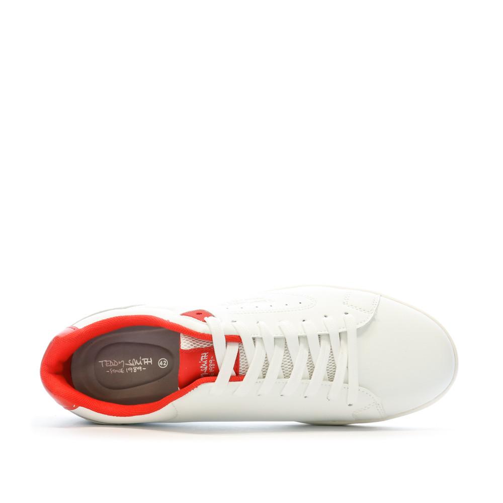 Teddy Smith Baskets Blanches/Rouge Homme Teddy Smith 1642