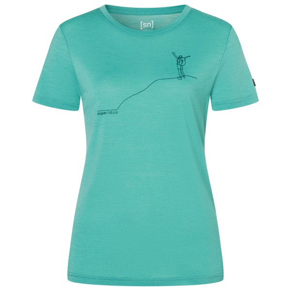 super.natural - Women's Gipfelglück Tee - Haut en mérinos
