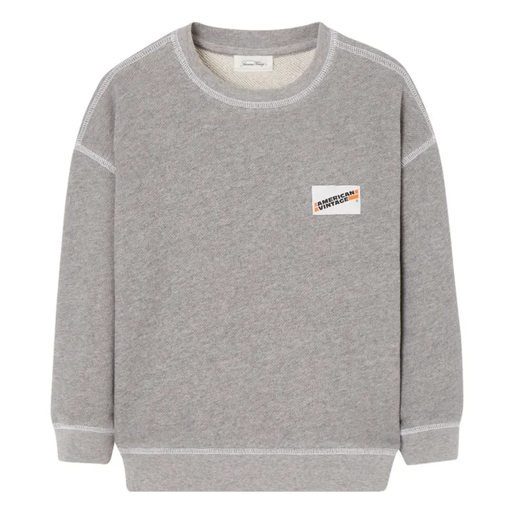 American Vintage Sweat Coton Bio | Gris chiné