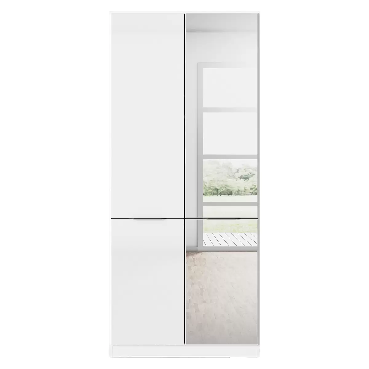 Kleiderschrank 2trg. Max weiss