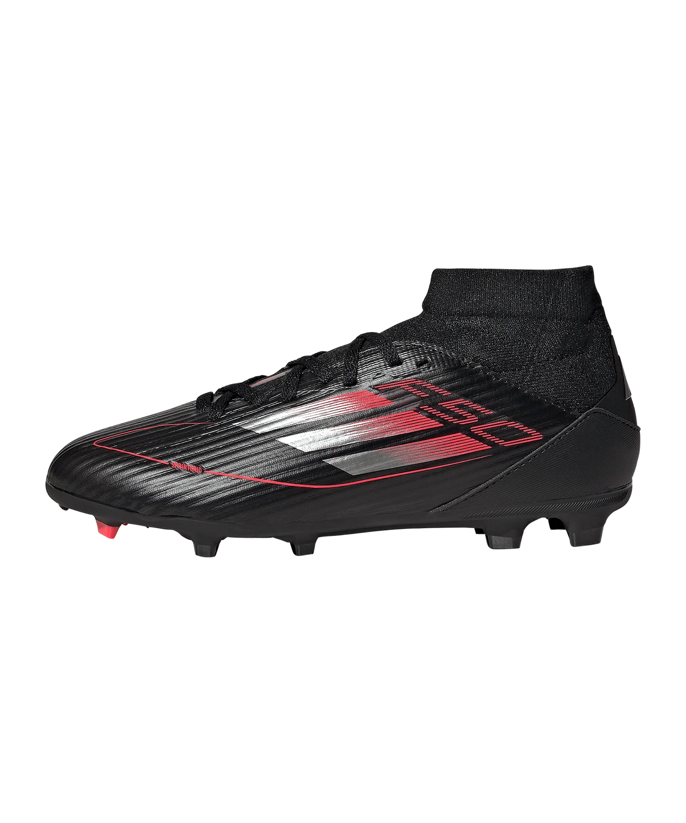 adidas F50 League Mid FG Stealth Victory Kids Schwarz