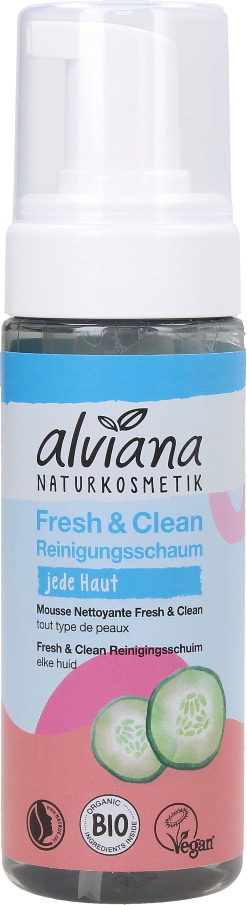 alviana Naturkosmetik  Fresh & Clean Reinigungsschaum, 150 ml