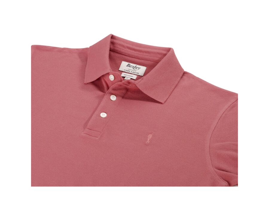 Polo manches longues homme Brique - ALEC II ML