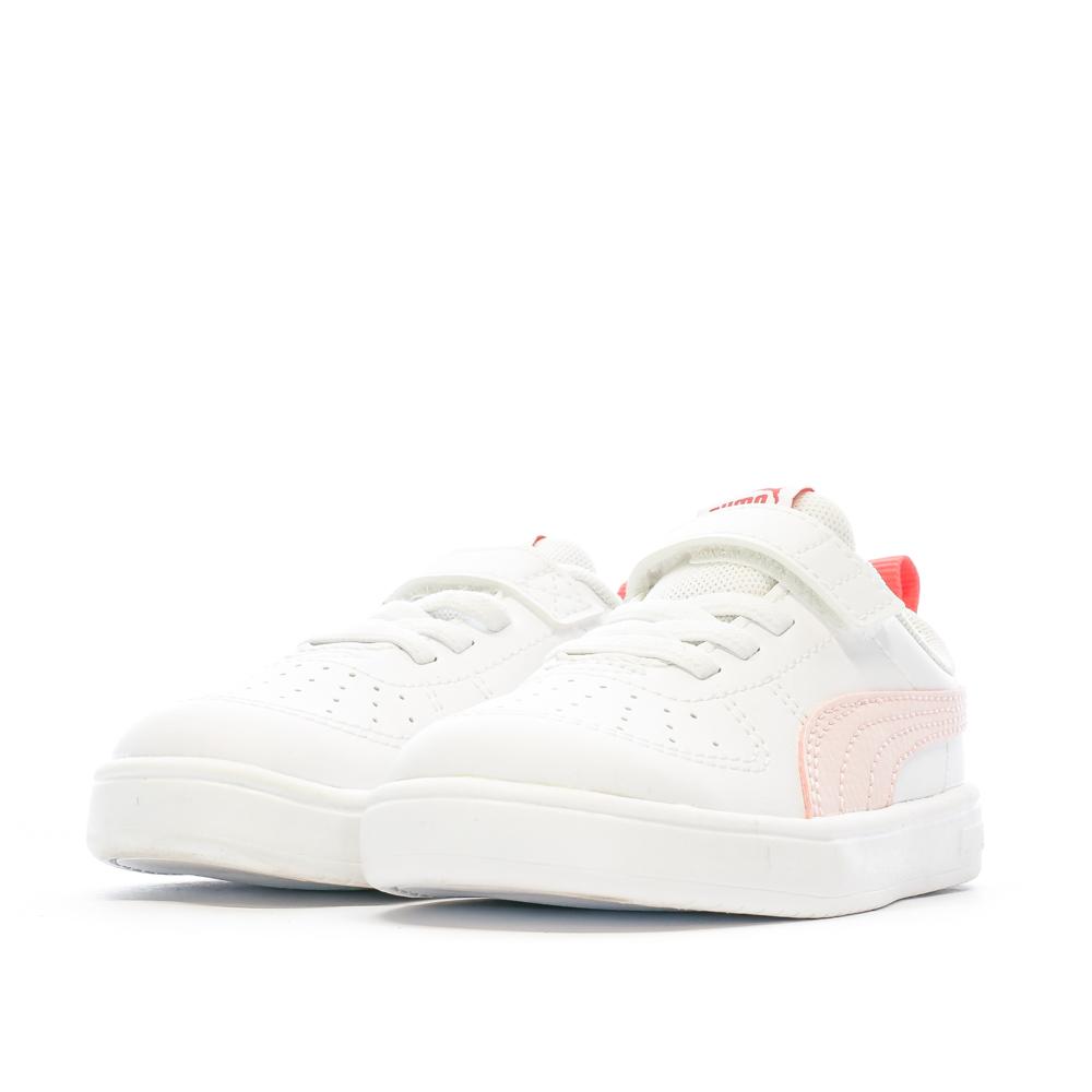 Puma Baskets Blanche/Rose Fille Puma Rickie