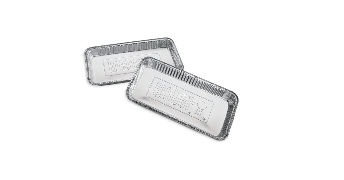 WeberLekbakjes druipschaal  (Zilver, 5 stuks)