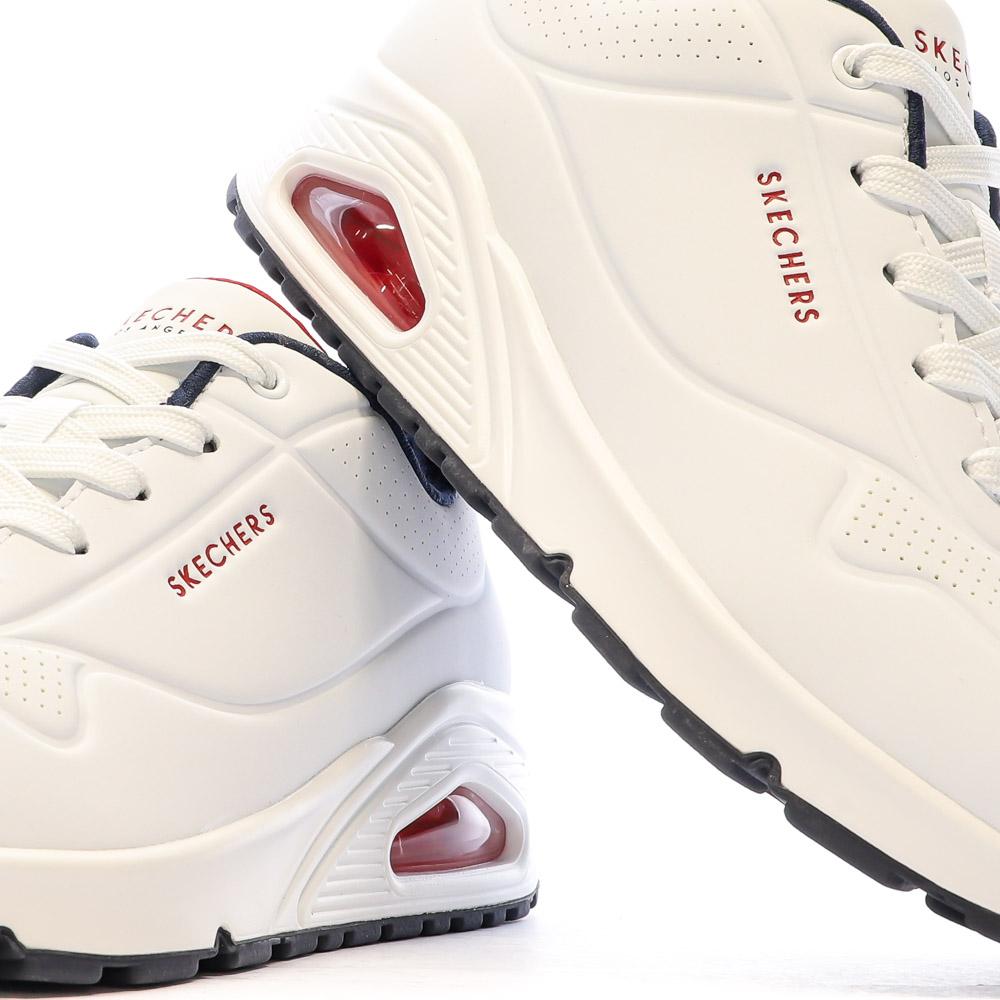 Skechers Baskets Blanches Femme Skechers Uno