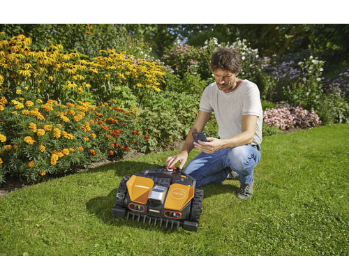 WORX 20V Landroid Vision L1600 22cm/1.600m² robotmaaier met app, zonder begrenzingsdraad WR216E, incl. 4Ah accu en laadstation