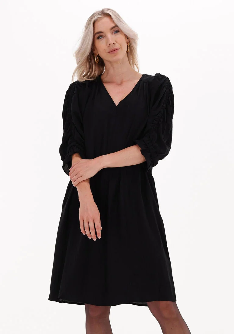 CO\\'COUTURE zwarte co'couture mini jurk sunrise pleat dress