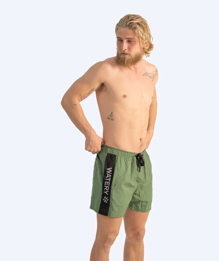 Watery badeshorts til mænd - Signature Eco - Dust Green