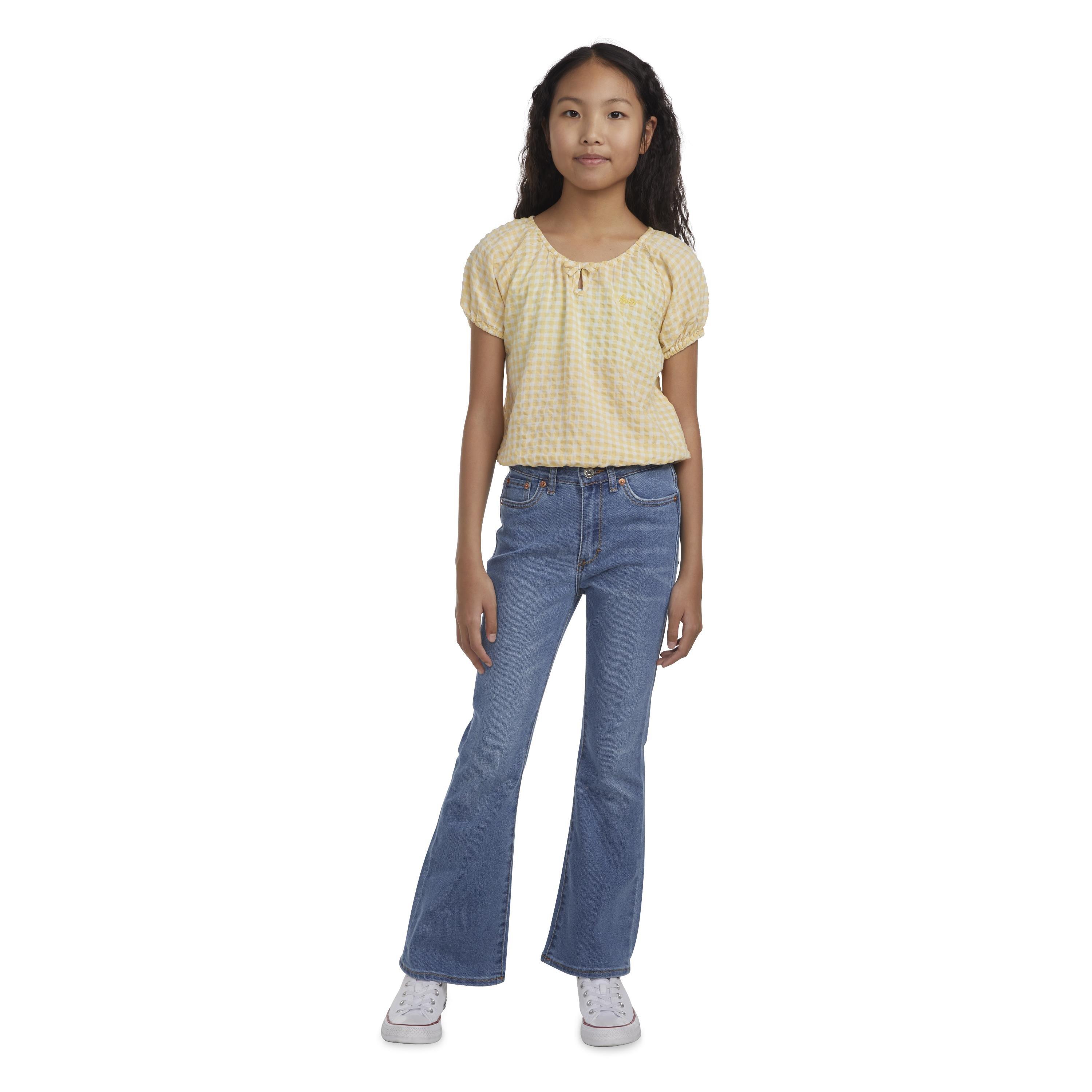 Levis High Rise Flare Jeans Juniors